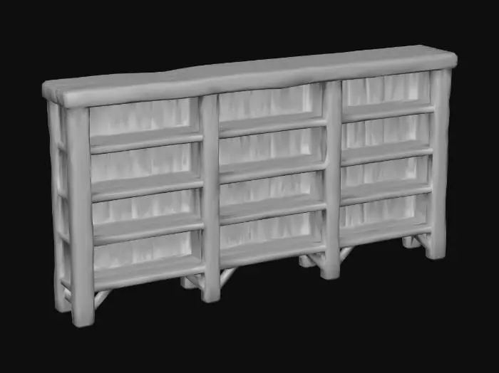 3D model for Libary book shelf