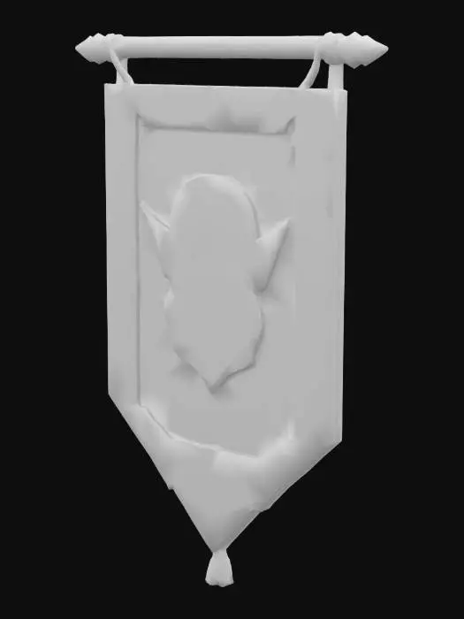 3D model for Orcish Banner