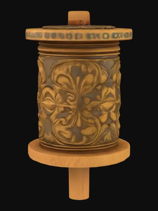 3D model for A high-detail  medieval spool
