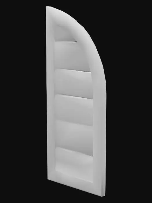 3D model for Half Wooden Door