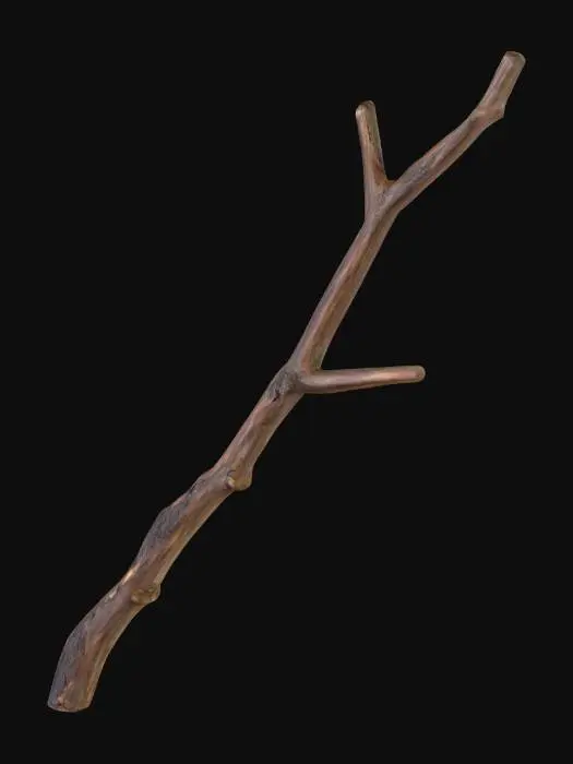 3D model for Branch Silhouette, #PBR#