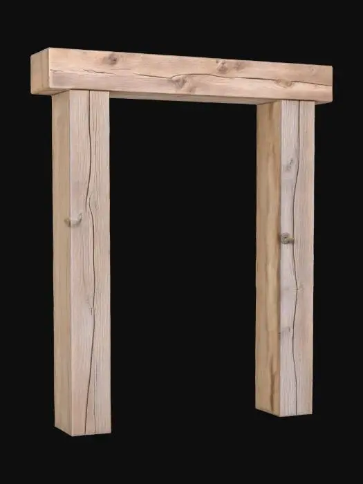 3D model for Door frame oak