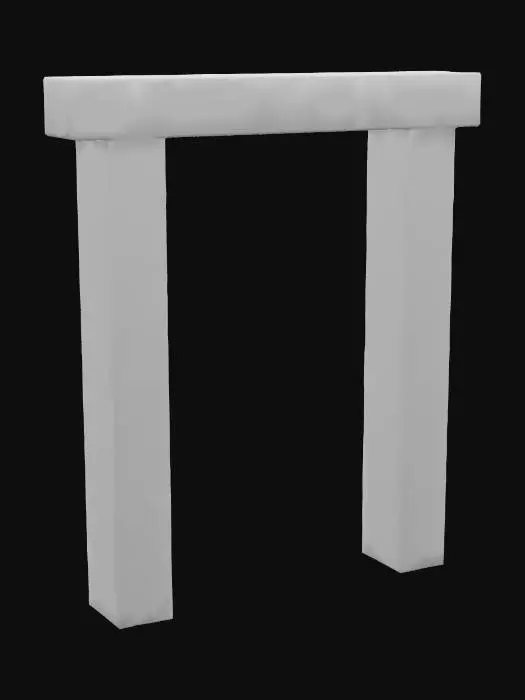 3D model for Door frame oak