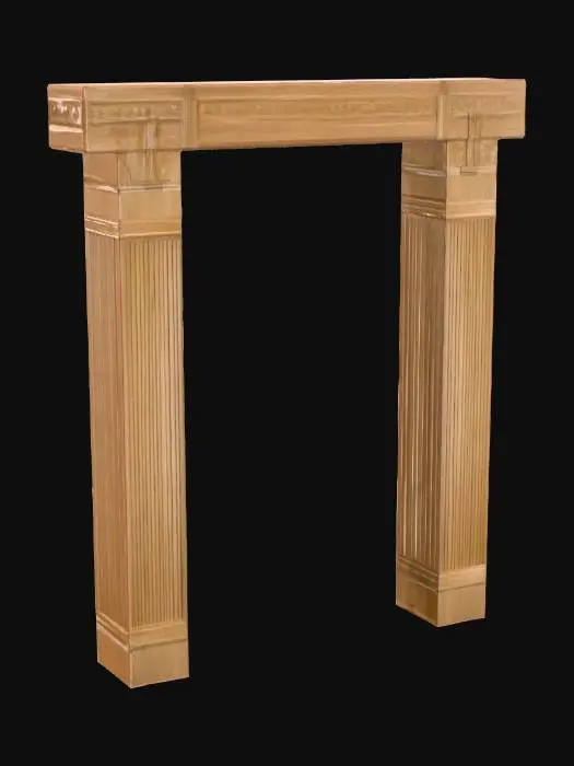 3D model for Door frame oak