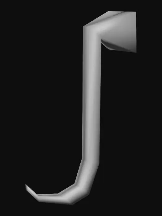 3D model for Rusted iron hook