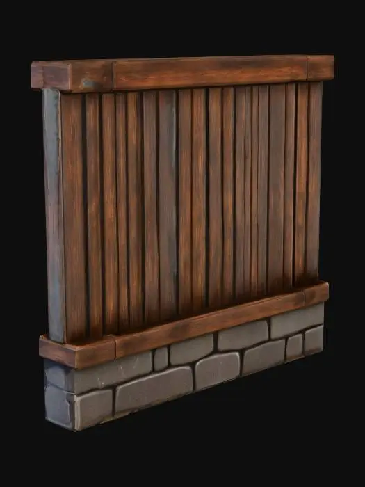 3D model for Dark_Wooden_Panel_1