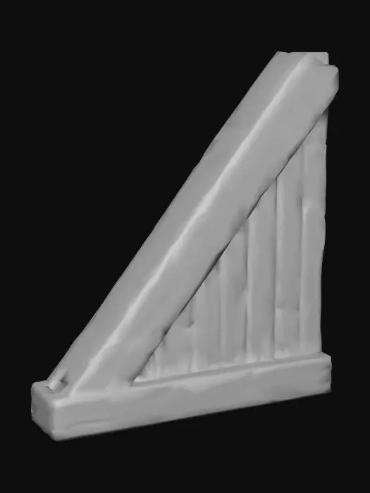 3D model for Weathered_Wooden_Beam_1031150706_generate