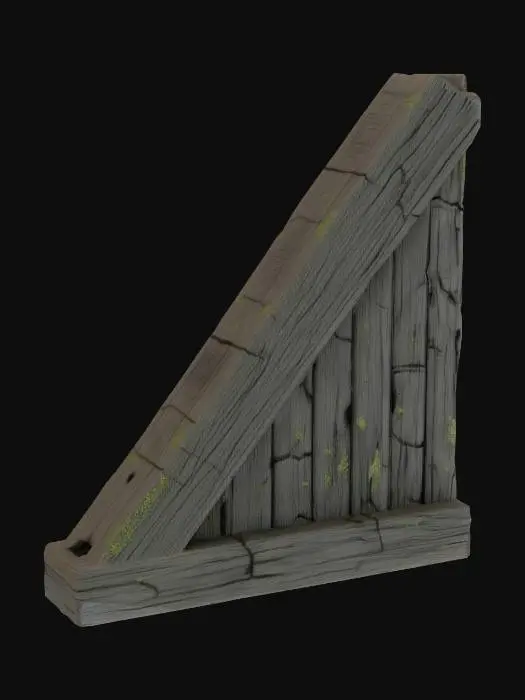 3D model for Weathered_Wooden_Beam_1031150706_generate