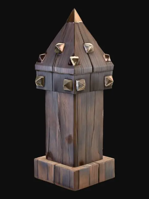 3D model for post cap