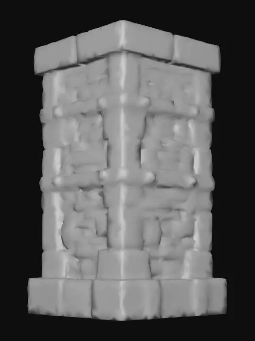3D model for Stone_Fortress_Column_1104035018_generate