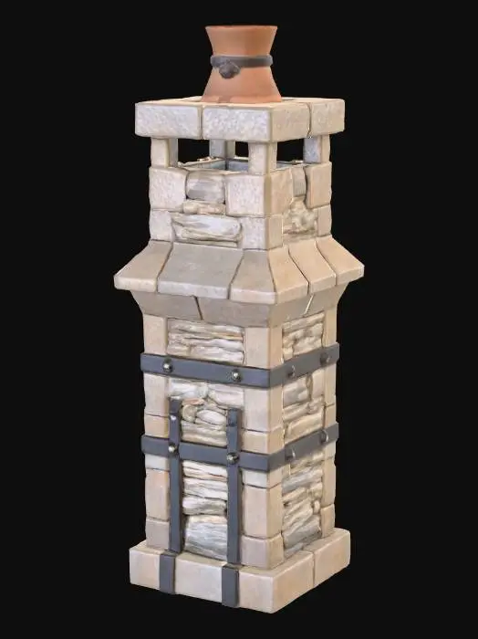 3D model for Stone_Chimney_Tower_1104133956_generate