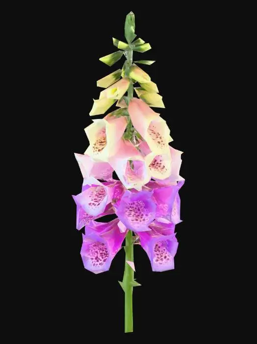 3D model for Digitalis_Bloom_Tower_1126125142_generate