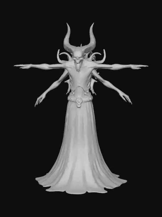 3D model for Meshy_AI_Demonic_Warrior_1220062055_generate