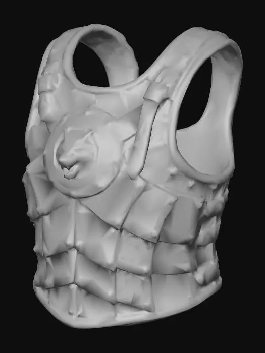 3D model for Meshy_AI_Wolf_Emblem_Armor_1229055618_generate