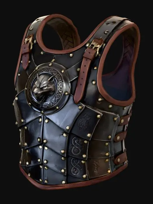 3D model for Meshy_AI_Wolf_Emblem_Armor_1229055618_generate