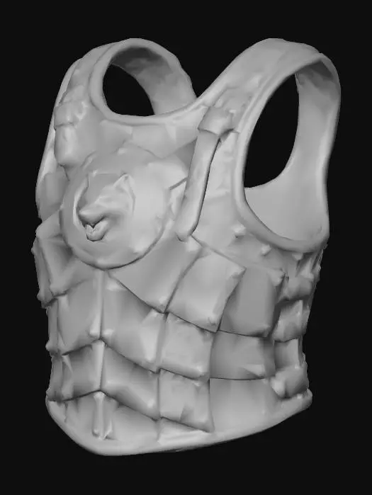3D model for Meshy_AI_Wolf_Emblem_Armor_1229055618_generate
