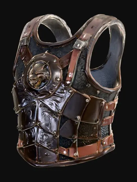 3D model for Meshy_AI_Wolf_Emblem_Armor_1229055618_generate