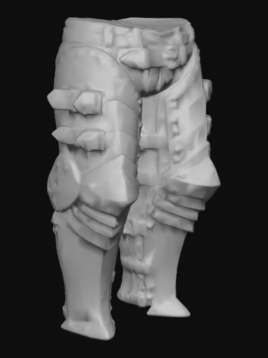 3D model for Meshy_AI_Emerald_Legion_Greave_1229195121_generate