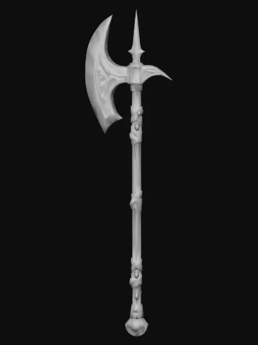 3D model for Meshy_AI_Mystic_Battle_Axe_0115091657_generate