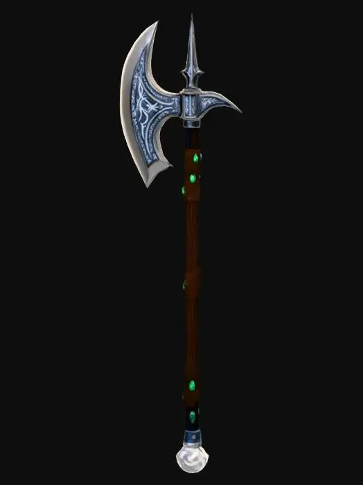3D model for Meshy_AI_Mystic_Battle_Axe_0115091657_generate