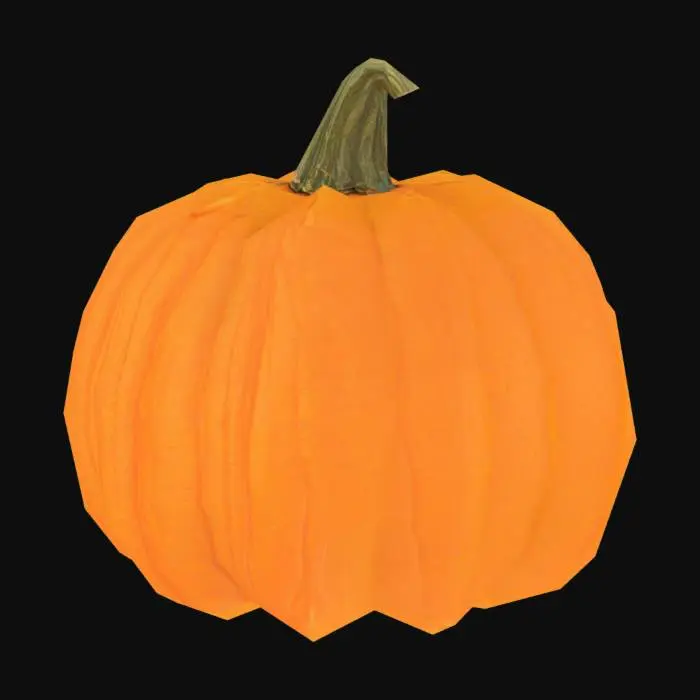 3D model for Single pumpkin