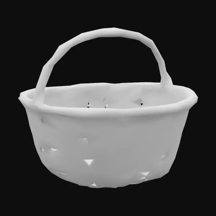 3D model for Wicker produce basket