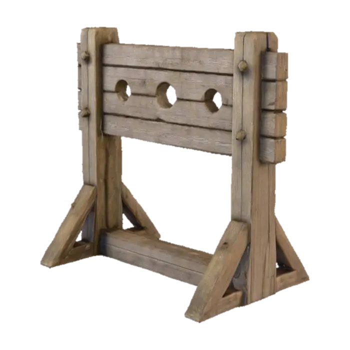Mô hình 3D Medieval stocks - Town, được tạo bằng AI