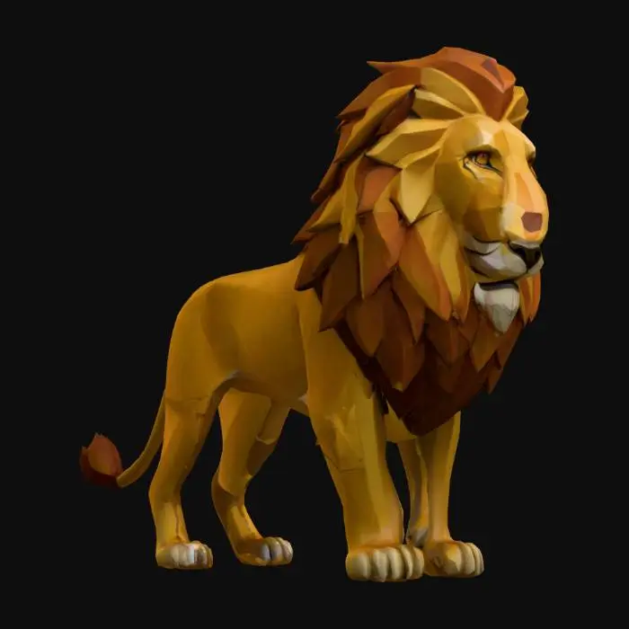 3D model for #PBR#, Majestic_Lion