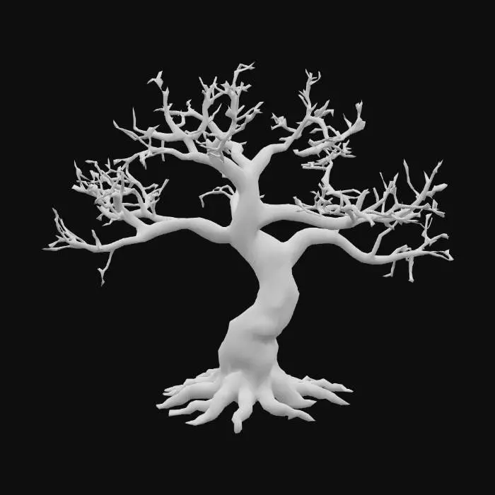 3D model for cherry blossom tree