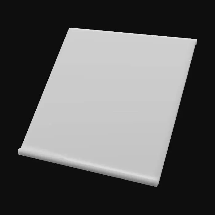 3D model for Straight roof