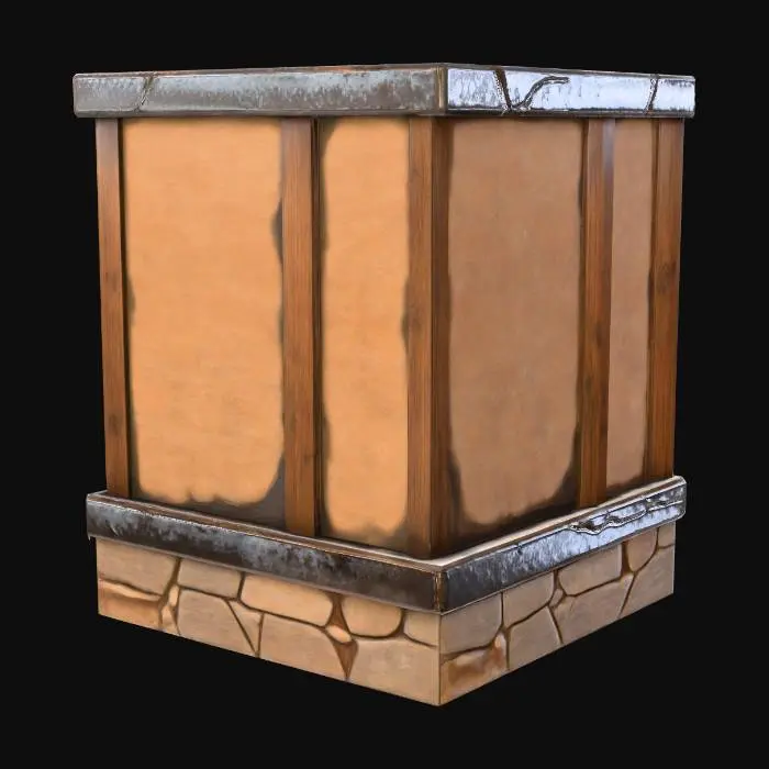 3D model for StoneWall_Corner_0510151554_texture1