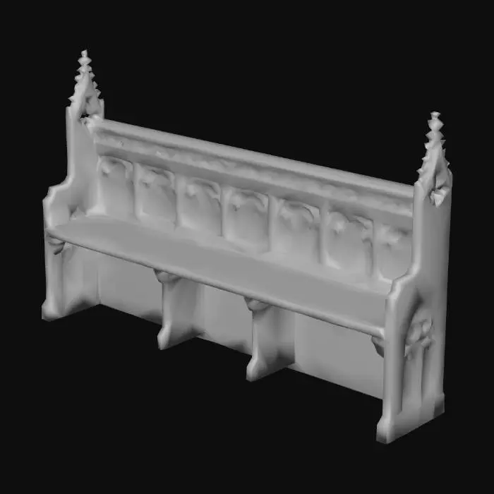 3D model for Gothic_Carved_Pew_1120025437_generate