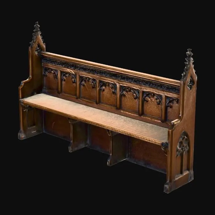 3D model for Gothic_Carved_Pew_1120025437_generate