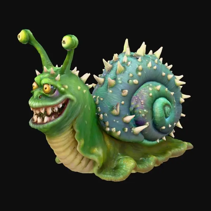 3D model for Smiling_Snail_Monster_1129232152_generate