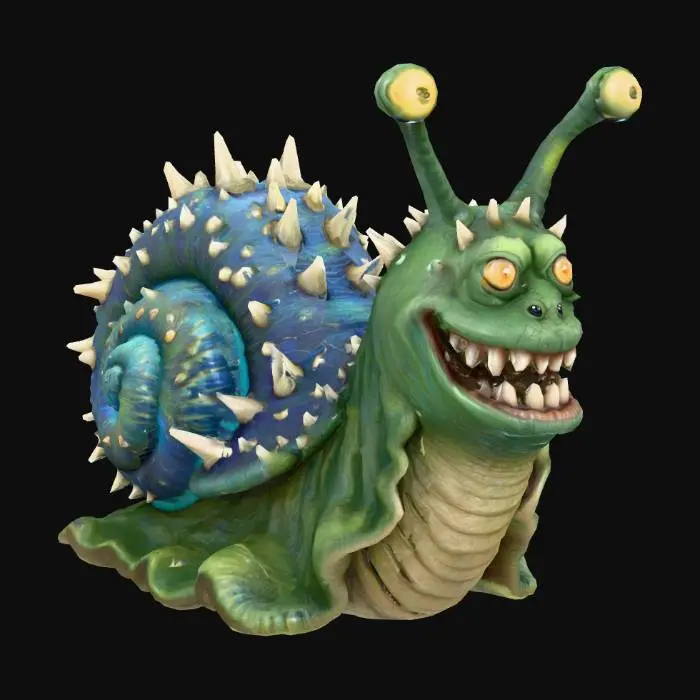 3D model for Smiling_Snail_Monster_1129232152_generate