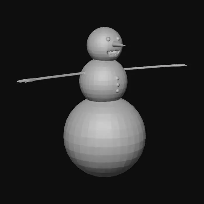 3D model for snow man