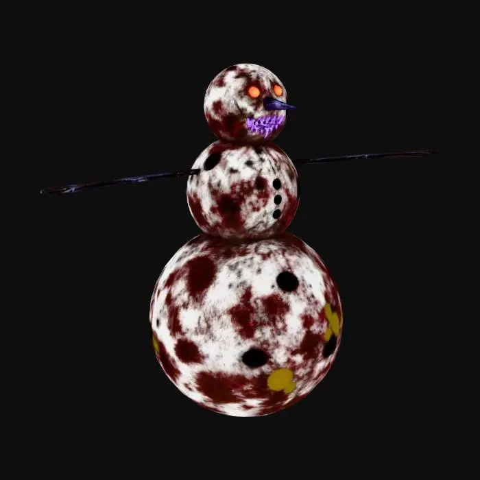 3D model for snow man