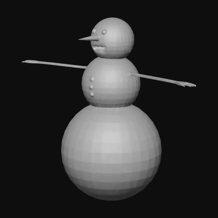 3D model for snow man