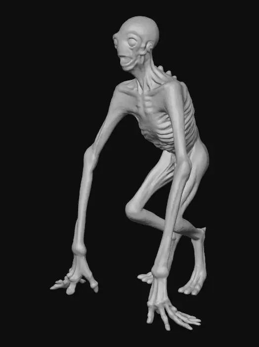 3D model for Watcher in the Shadows in dog pose