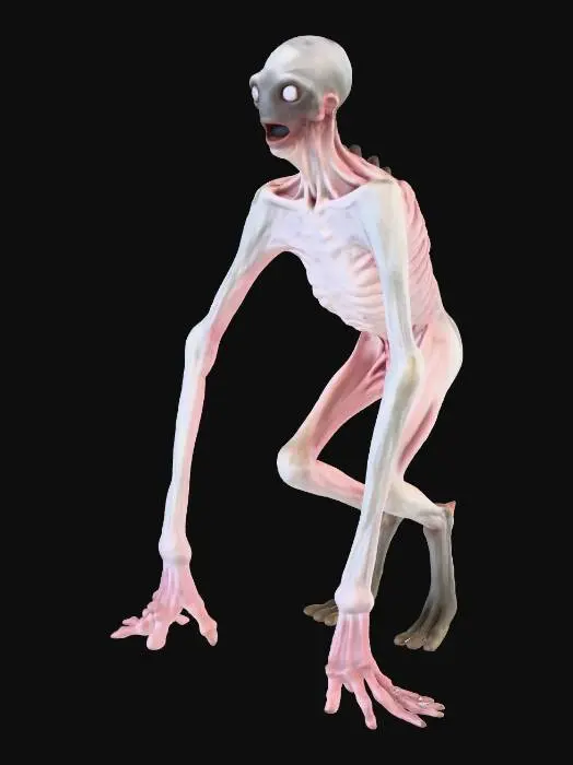 3D model for Watcher in the Shadows in dog pose