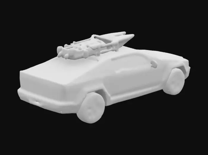 3D model for Cybertruck with Kayak