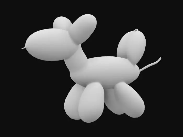 3D model for Green Balloon Dog