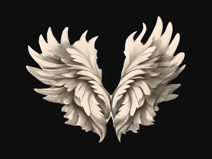 3D model for Silver Feathers