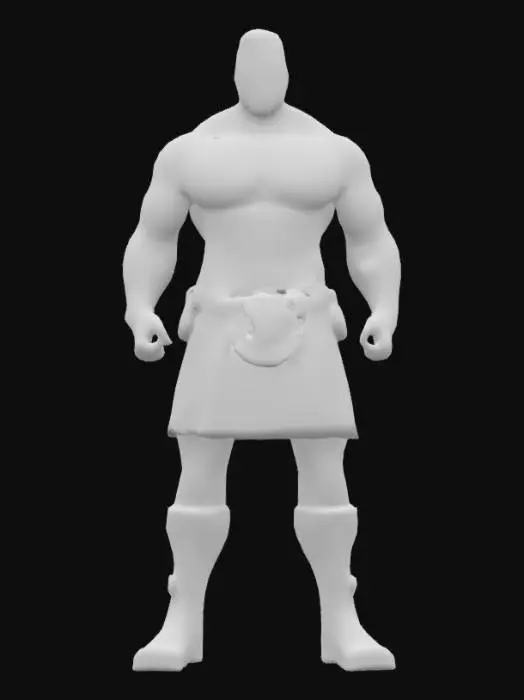 3D model for Highland Warrior