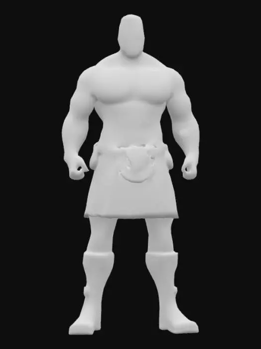 3D model for Highland Warrior