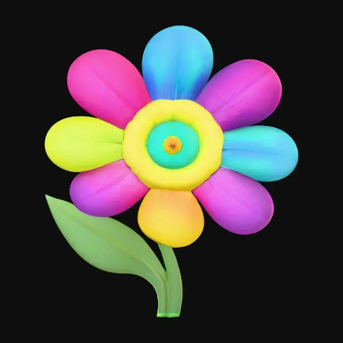 3D model for Vibrant Bloom