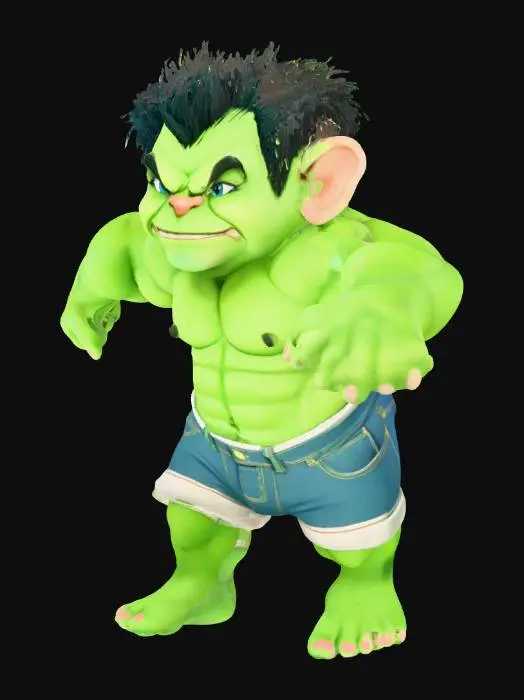 3D model for Green Goblin Strongman, #SketchTo3D#