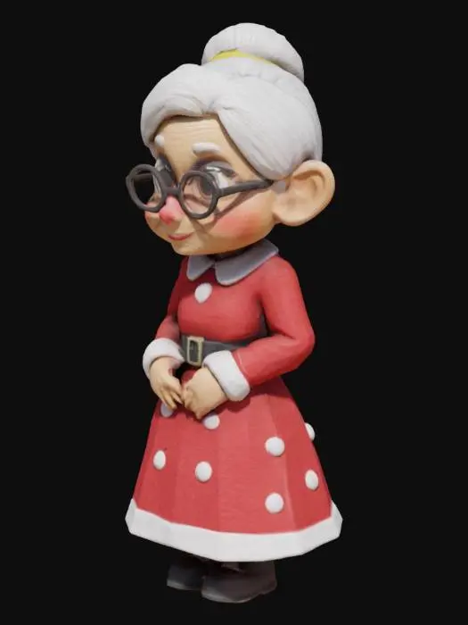 3D model for Grandma in Red