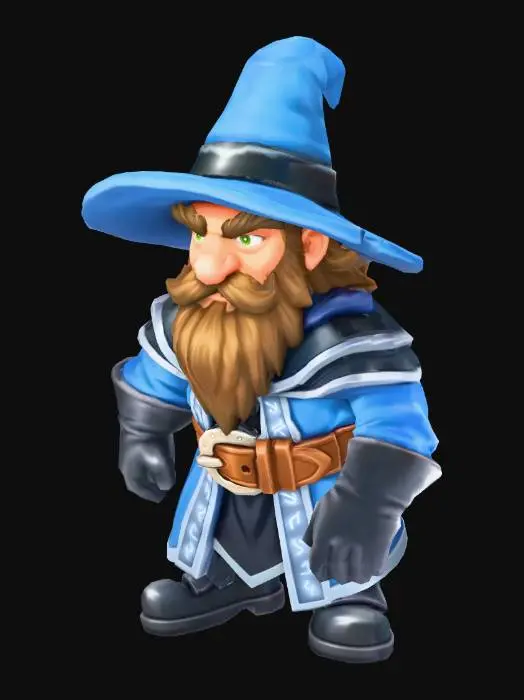 3D model for Wizard Gnome