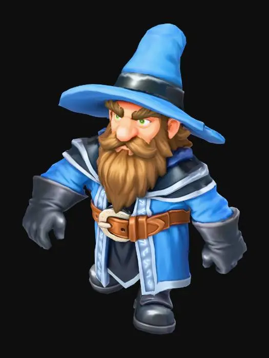 3D model for Wizard Gnome